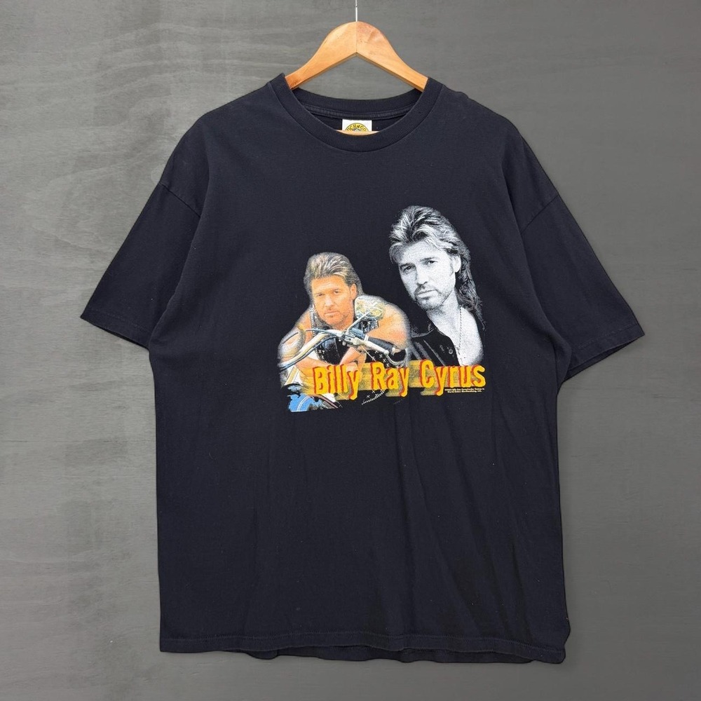 Vintage Billy Ray Cyrus Country Music T Shirt Black 2003 Tour XL